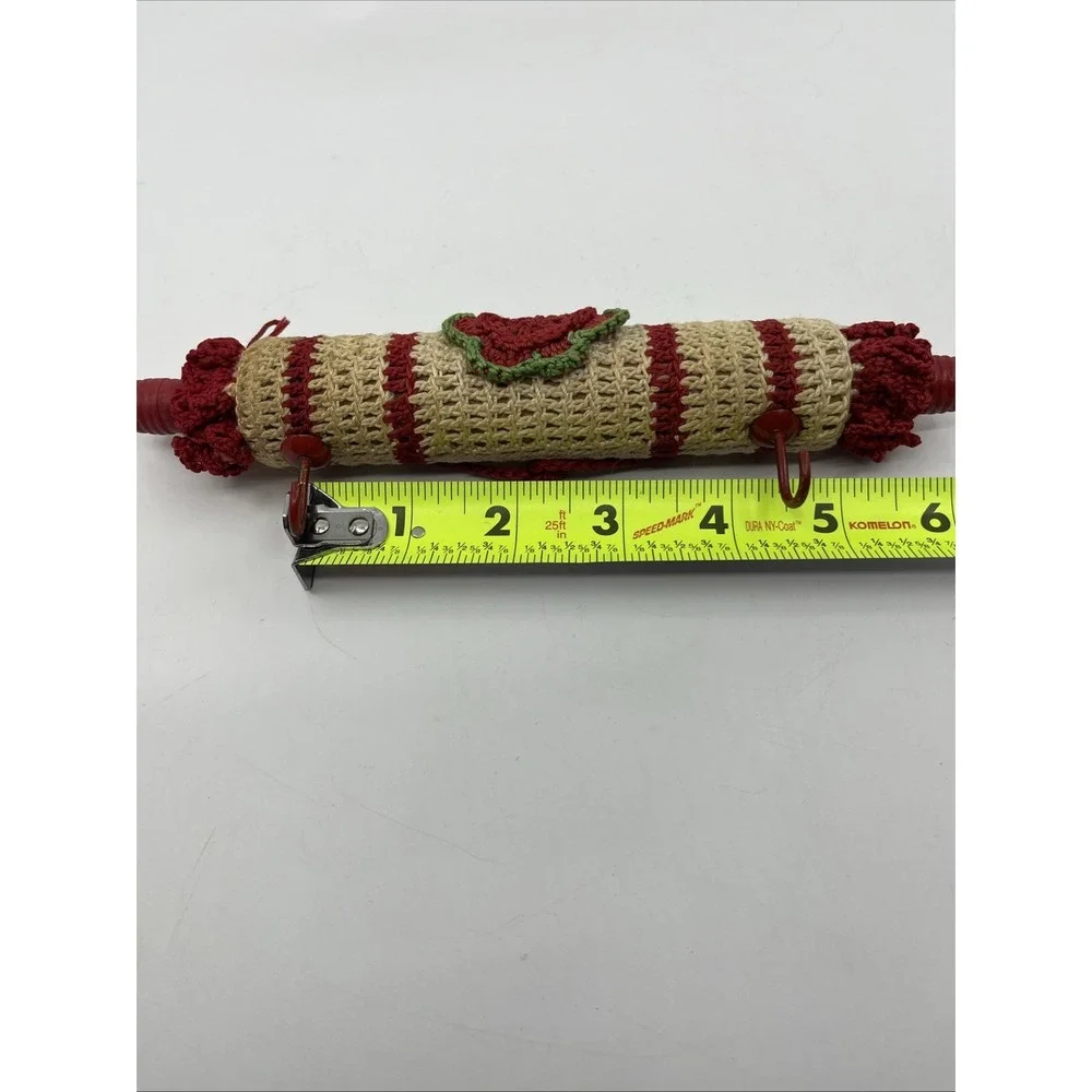 Vintage Kitchen Mini Rolling Pin Key Small Utensil Holder 8.5